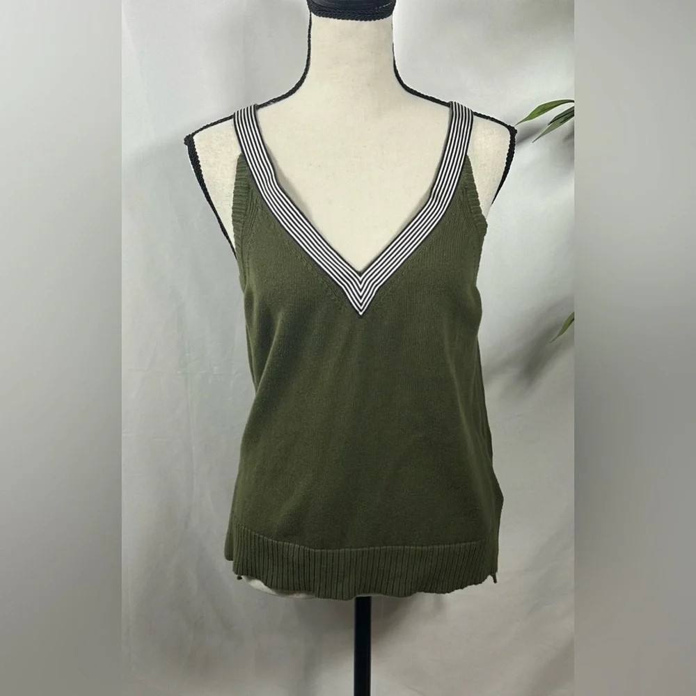 J. Crew Olive Green Tank Top